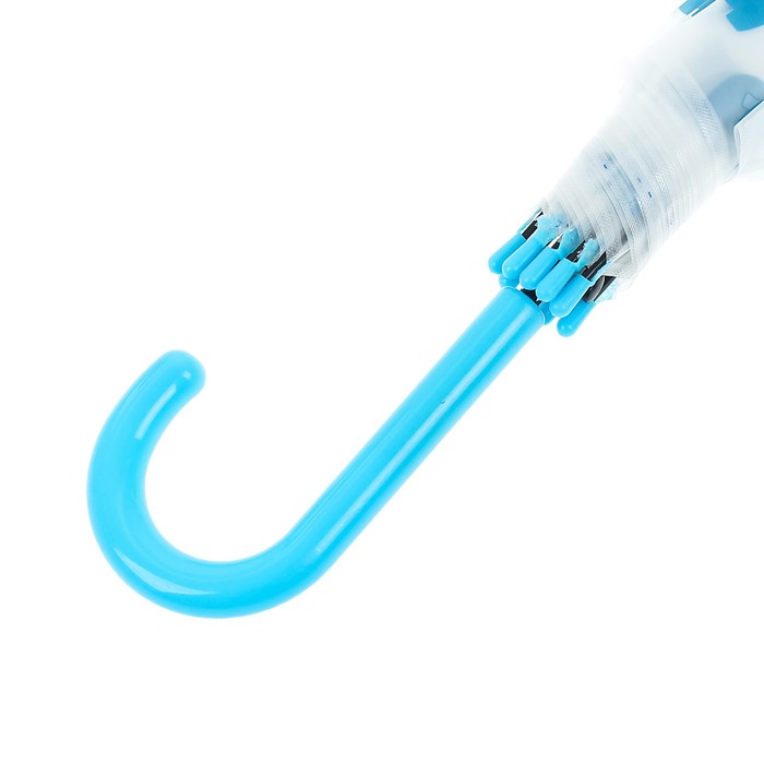 Зонт детский полуавтоматический "Слоники", r=45см, цвет голубой