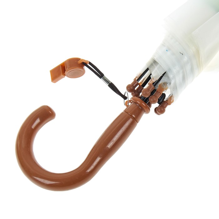 Зонт детский "Бургер", полуавтоматический, r=32,5см, цвет коричневый