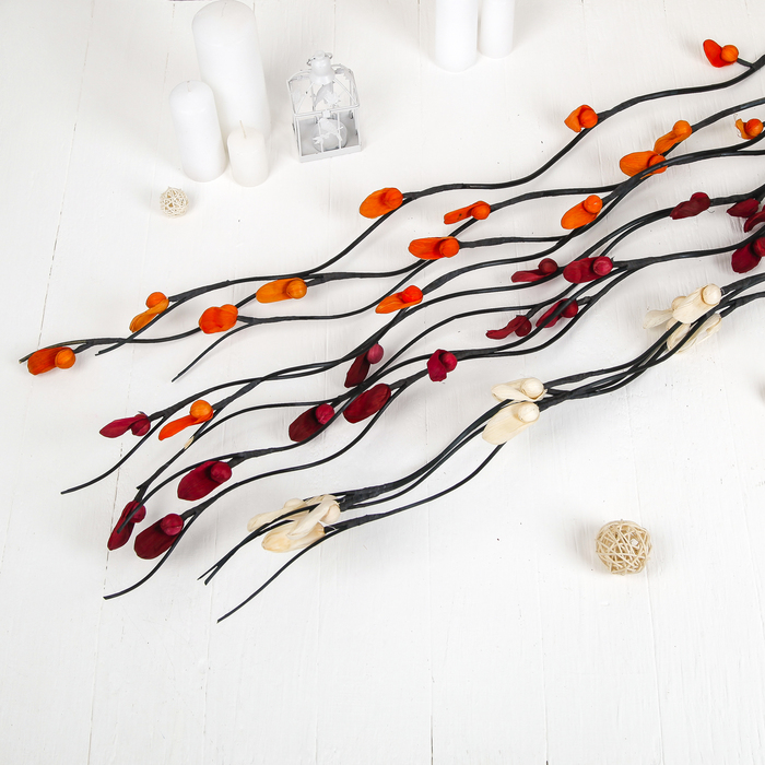 Декоративная ветка "Закрытые бутоны" микс