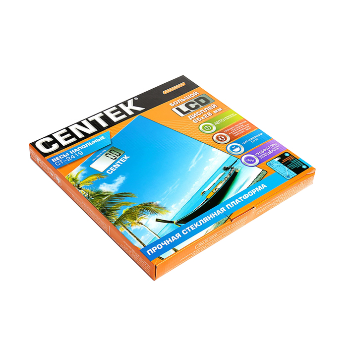 Весы напольные Centek CT-2419, электронные, до 180 кг, пляж