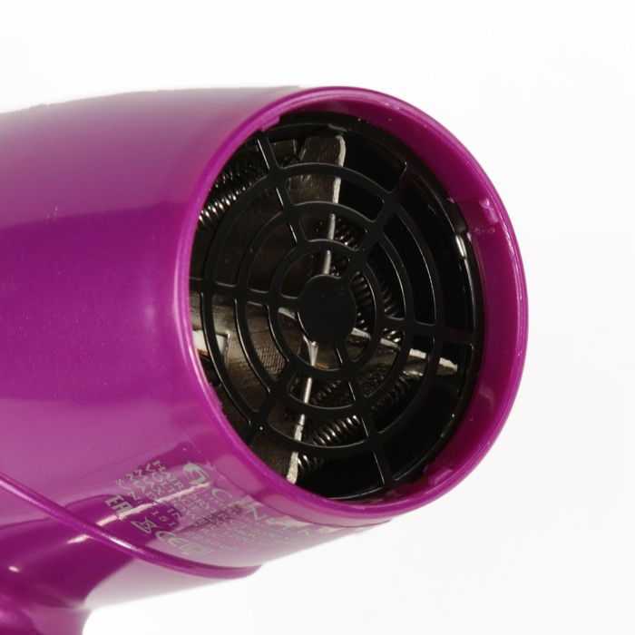 Фен Centek CT-2230 Violet, 1200 Вт, 2 скорости, складная ручка, бело-фиолетовый