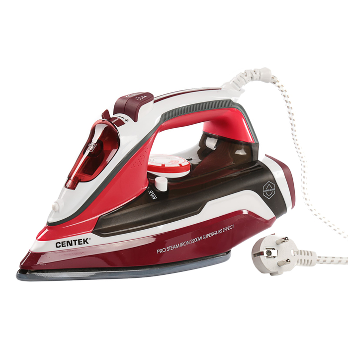 Утюг Centek CT-2352, 2200Вт, эмалированная подошва, 300 мл, паровой удар, самоочистка