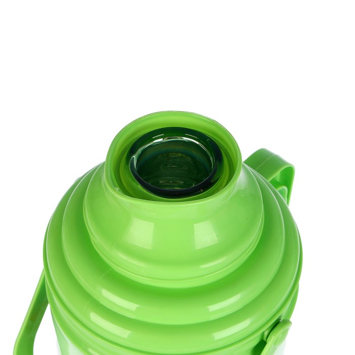 Термос 3200 мл «Цветы», 2 ручки, 1 кружка, ребристый внизу, микс, 22х42 см