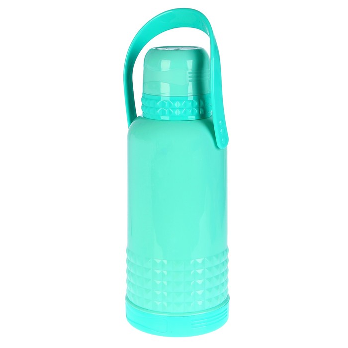 Термос 3200мл, 1 ручка, 2 кружки с ручкой, объемный узор внизу, микс, 22*43см