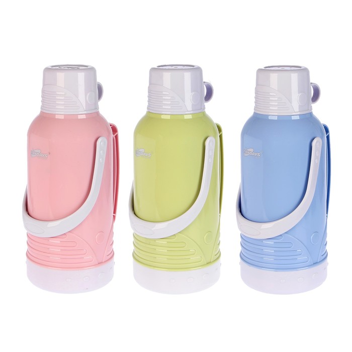 Термос 3200 мл «Круги», 1 ручка, кружка, микс, 22х41 см