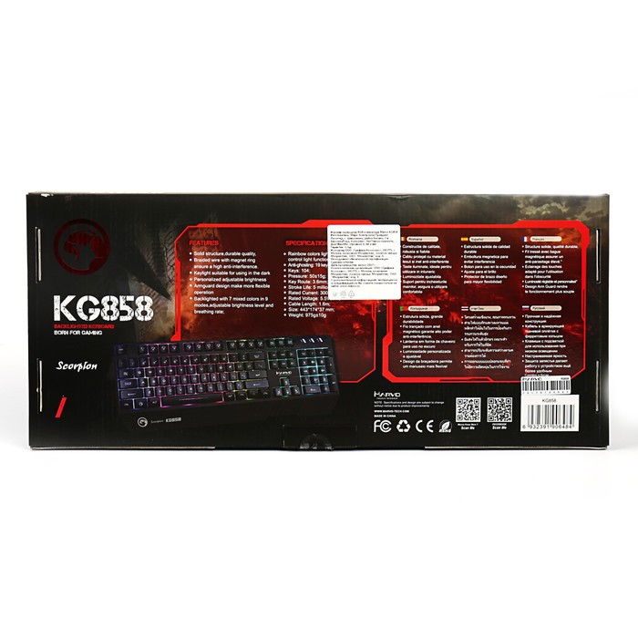 Игровая проводная клавиатура MARVO KG858