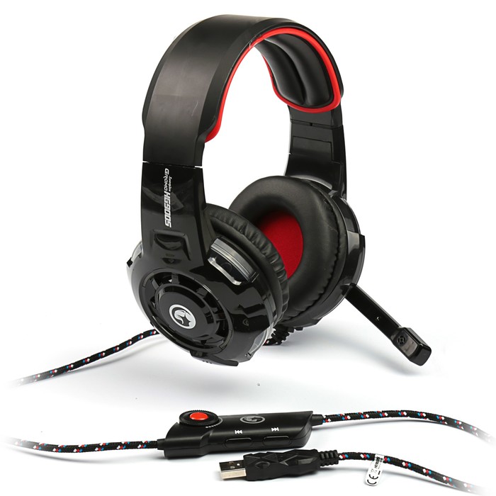 Гарнитура игровая проводная 7.1 MARVO HG9005 RD