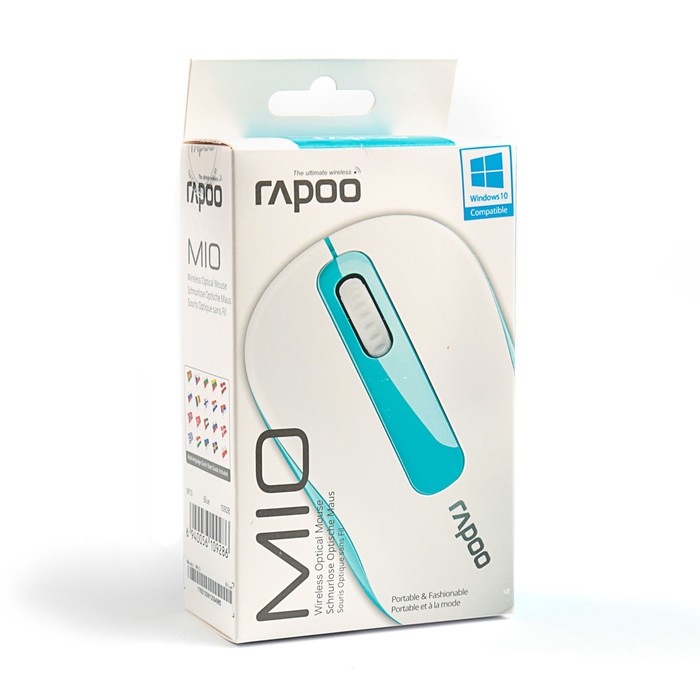 Мышь беспроводная Rapoo M10, blue