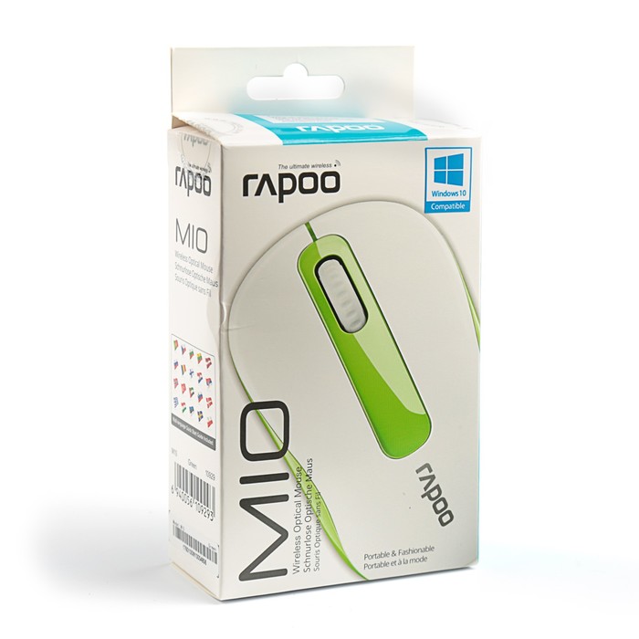 Мышь беспроводная Rapoo M10, green