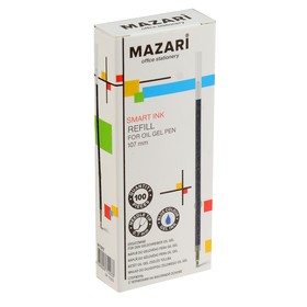 

Стержень шариковый Mazari для авторучек, 107 мм, 0.7 мм, чернила синие
