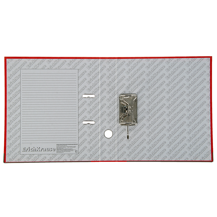 Папка-регистратор А4, 50мм Colors, разборный, красный, этикетка на корешке, металлический кант, картон 2мм, вместимость 350 листов