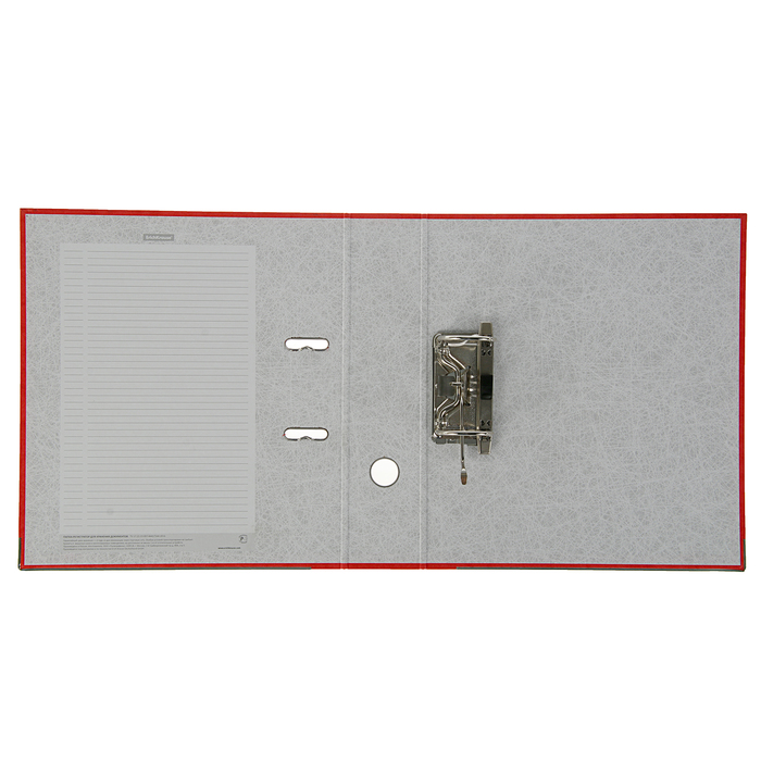 Папка-регистратор А4, 70мм Colors, разборный, красный, этикетка на корешке, металлический кант, картон 2мм, вместимость 450 листов