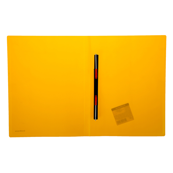 Папка c пружинным скоросшивателем А4, 500 мкм Erich Krause Classic, жёлтый, корешок 17мм, вместимость 80 листов