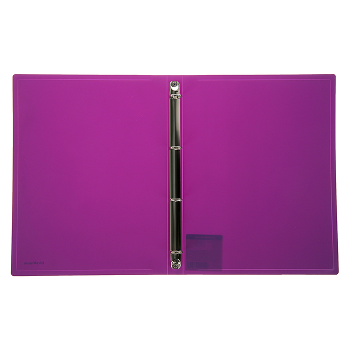 Папка на 4 кольцах А4, 24 мм Erich Krause Classic, фиолетовая, пластиковая, толщина 500мкм, тиснение - песок, вместимость до 100 листов