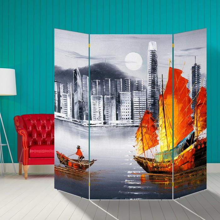 Ширма "Морская романтика" 160 × 160см