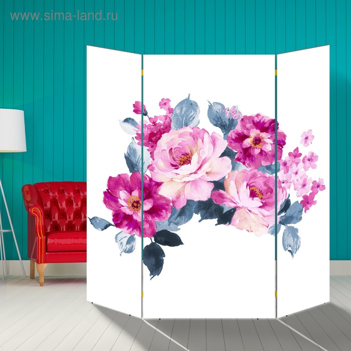 Ширма Цветы, 160 × 160 см