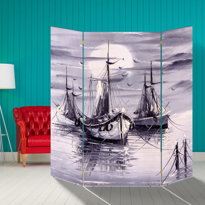 Ширма "Зимнее утро" 160 × 160см