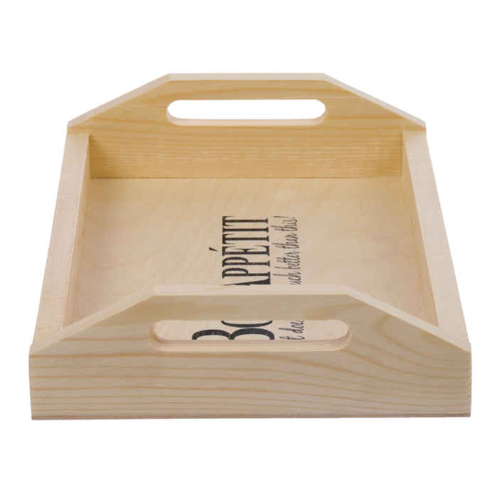 Поднос маленький с декором 20х30х6 см