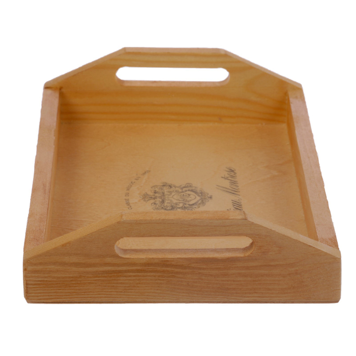 Поднос маленький с декором 20х30х6 см с покрытием