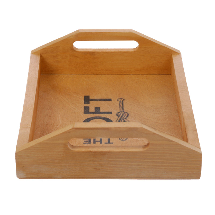 Поднос маленький с декором 20х30х6 см с покрытием