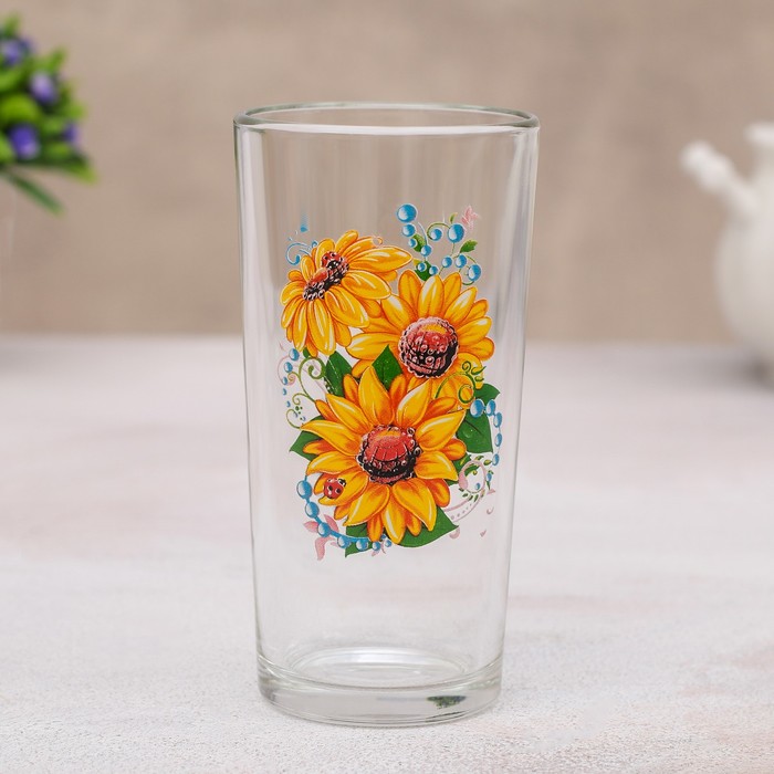 Набор питьевой "Подсолнух", 7 предметов: кувшин 1,5 л, 6 стаканов 250 мл