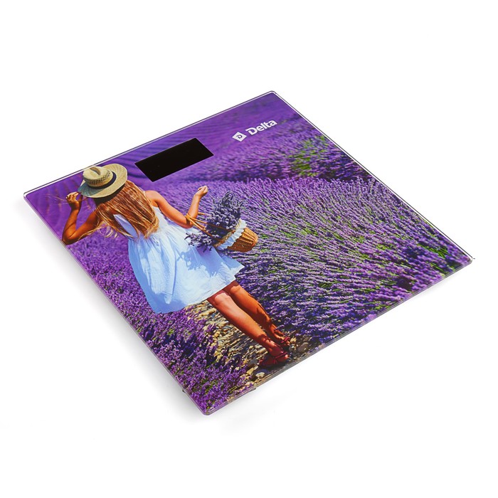 Весы напольные DELTA D-9237, электронные, до 150 кг, "Лаванда"