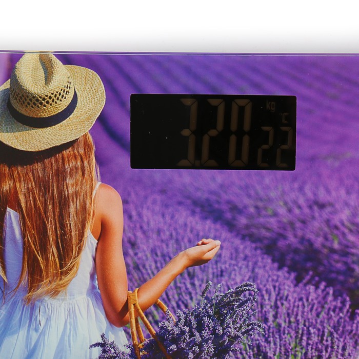 Весы напольные DELTA D-9237, электронные, до 150 кг, "Лаванда"