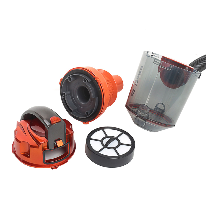 Пылесос DELTA DL-0826, 1600Вт, циклонного типа, оранжевый