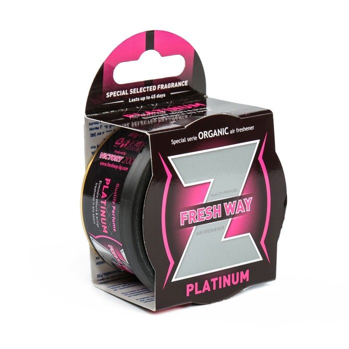 Ароматизатор FRESH WAY, комбинированный, Платина, серия VICTORY2000, ZFK05