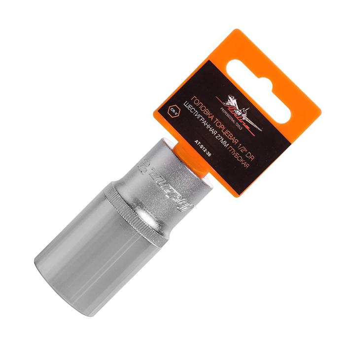 Головка торцевая Airline AT-S12-36, 1/2", DR, шестигранная, 27мм, глубокая