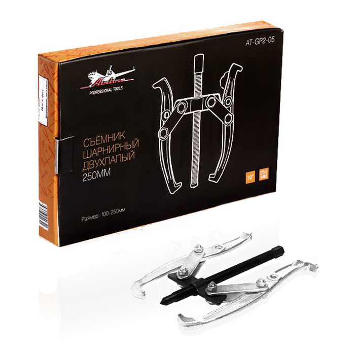 Съёмник Airline AT-GP2-05, шарнирный, двухлапый, 250 мм, 100-250мм