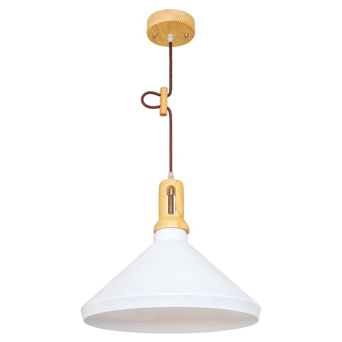 Люстра подвесная  "Азелия" 1 лампа E27 40W белый 40х40х110 см