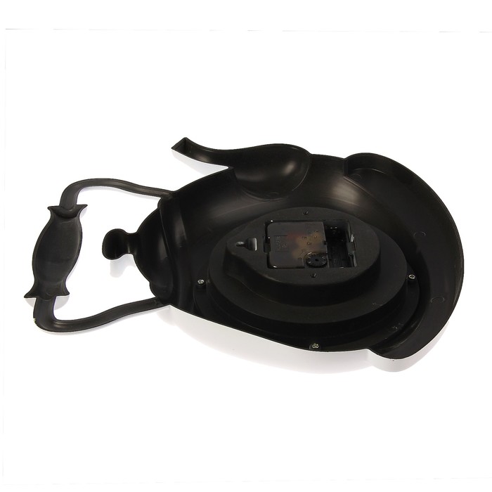 Часы настенные Чайник, белый, ручка сверху, римские цифры, 25*29см