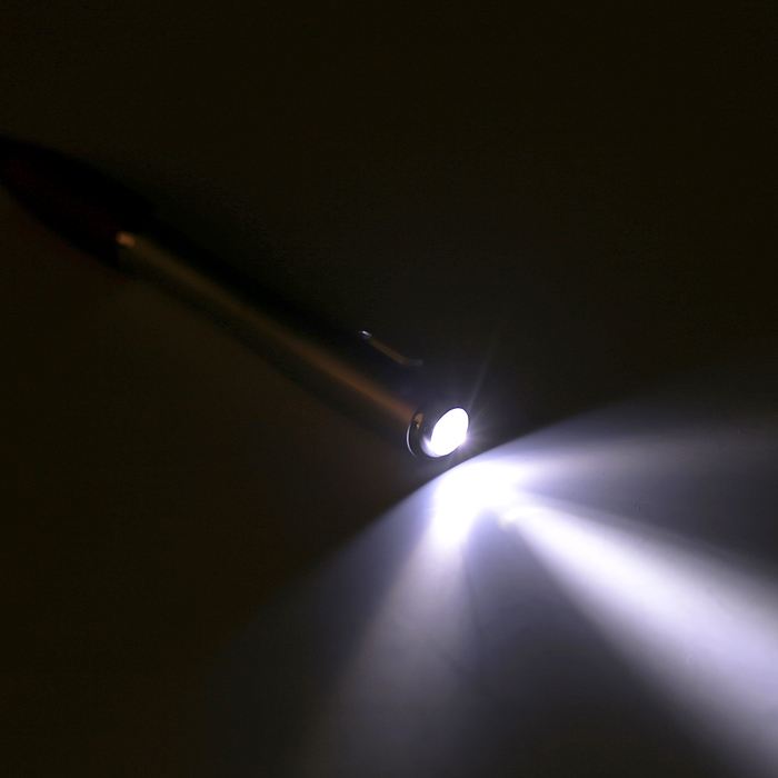 Ручка шариковая-прикол МИКС Фонарик с резиновым держателем