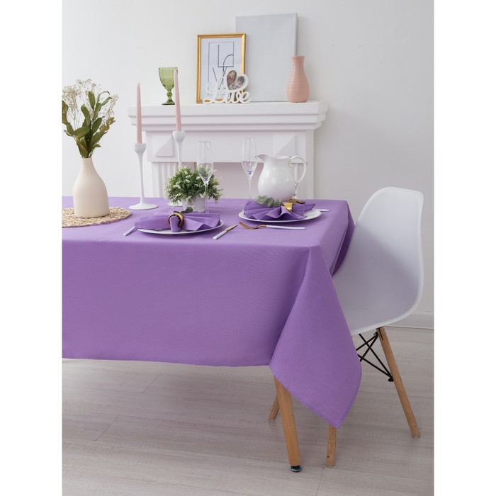 Скатерть "Этель" Спелая смородина 145х250см, рогожка 100% хл