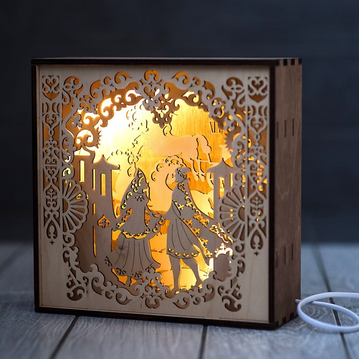 Светильник настольный "Славянский" 2,8W LED 8x24x24см