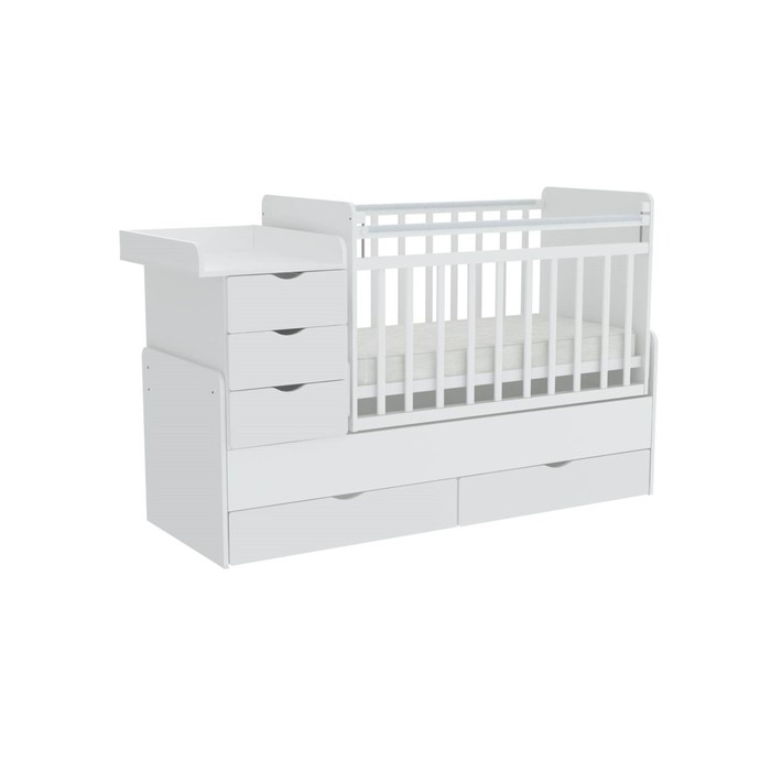 Детская кровать-трансформер «Фея 1150», цвет белый