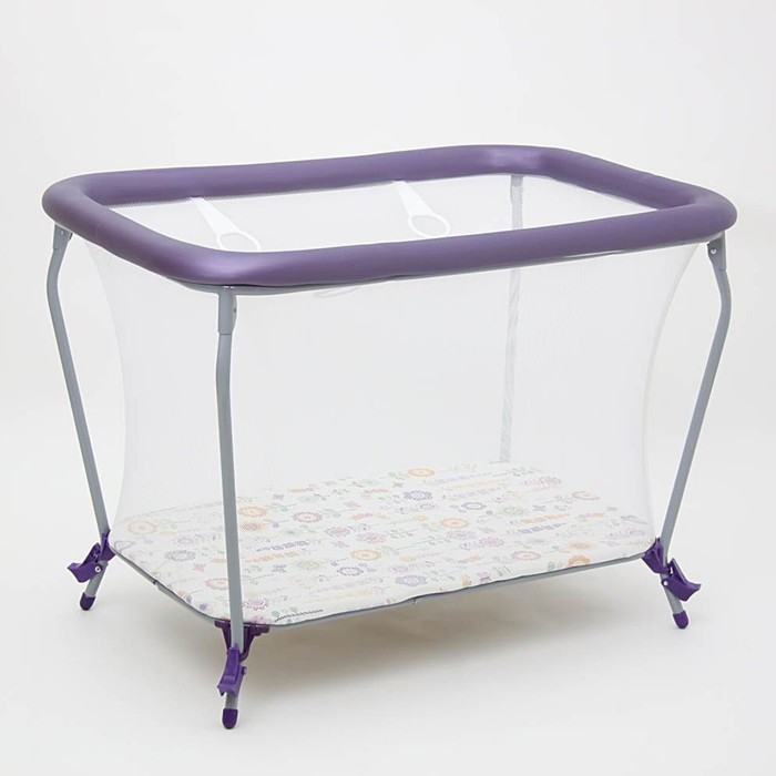 Манеж детский «Фея Классика. Яркий луг», цвет фиолетовый