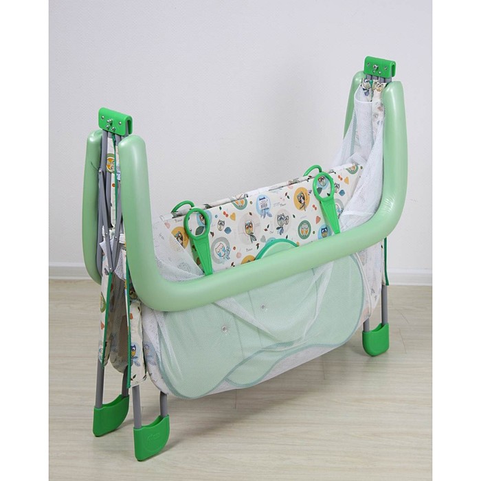 Манеж детский «Фея Книжка. Совы», цвет зелёный