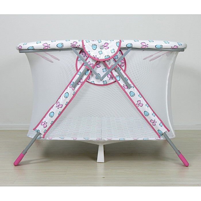 Манеж детский «Фея Книжка Экстра», цвет розовый