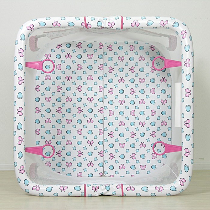 Манеж детский «Фея Книжка Экстра», цвет розовый