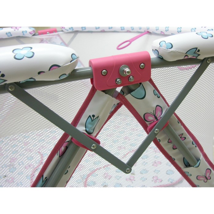 Манеж детский «Фея Книжка Экстра», цвет розовый