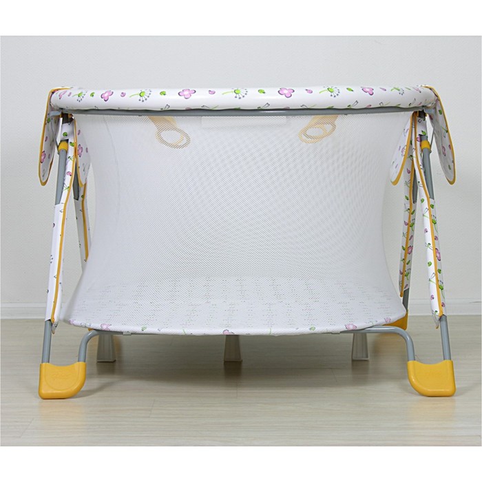 Манеж детский «Фея Круг Экстра», цвет жёлтый