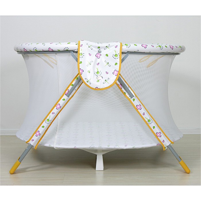 Манеж детский «Фея Круг Экстра», цвет жёлтый