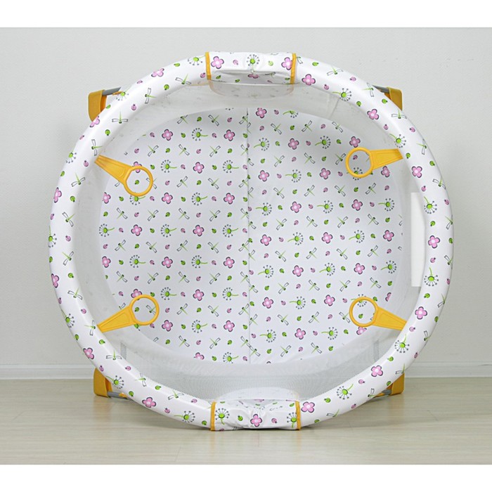 Манеж детский «Фея Круг Экстра», цвет жёлтый