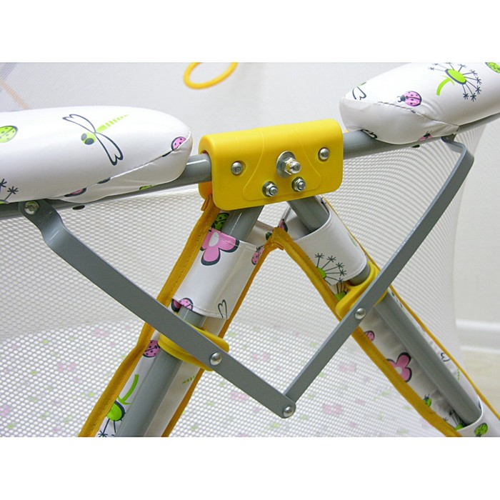 Манеж детский «Фея Круг Экстра», цвет жёлтый