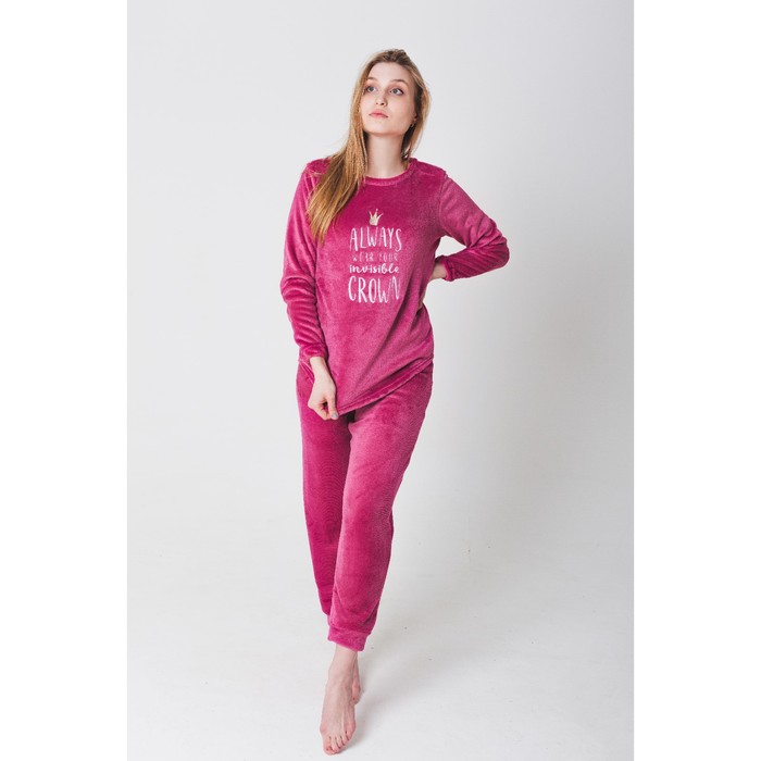 Джемпер женский KAFTAN "Princess" бордовый, р-р 42-44, 100% п/э, велсофт