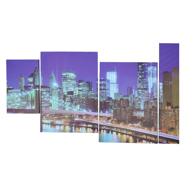 Модульная картина "Высотки" 60*100 см (19х32; 2-34х49; 12х60)