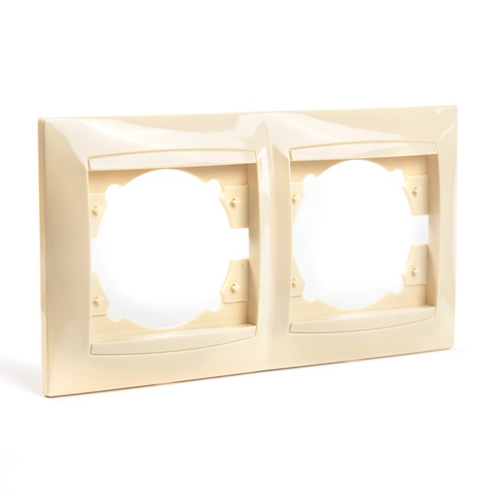 Рамка 2-х постовая горизонтальная сл. кость "Лама" TDM