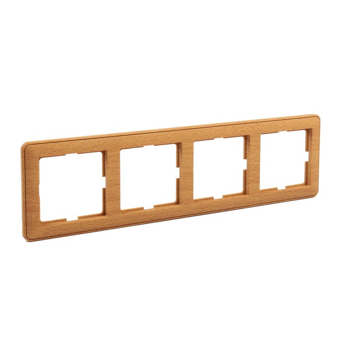Рамка "W59" SchE KD-4-88, четырехместная, цвет бук